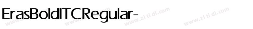 ErasBoldITC Regular字体转换